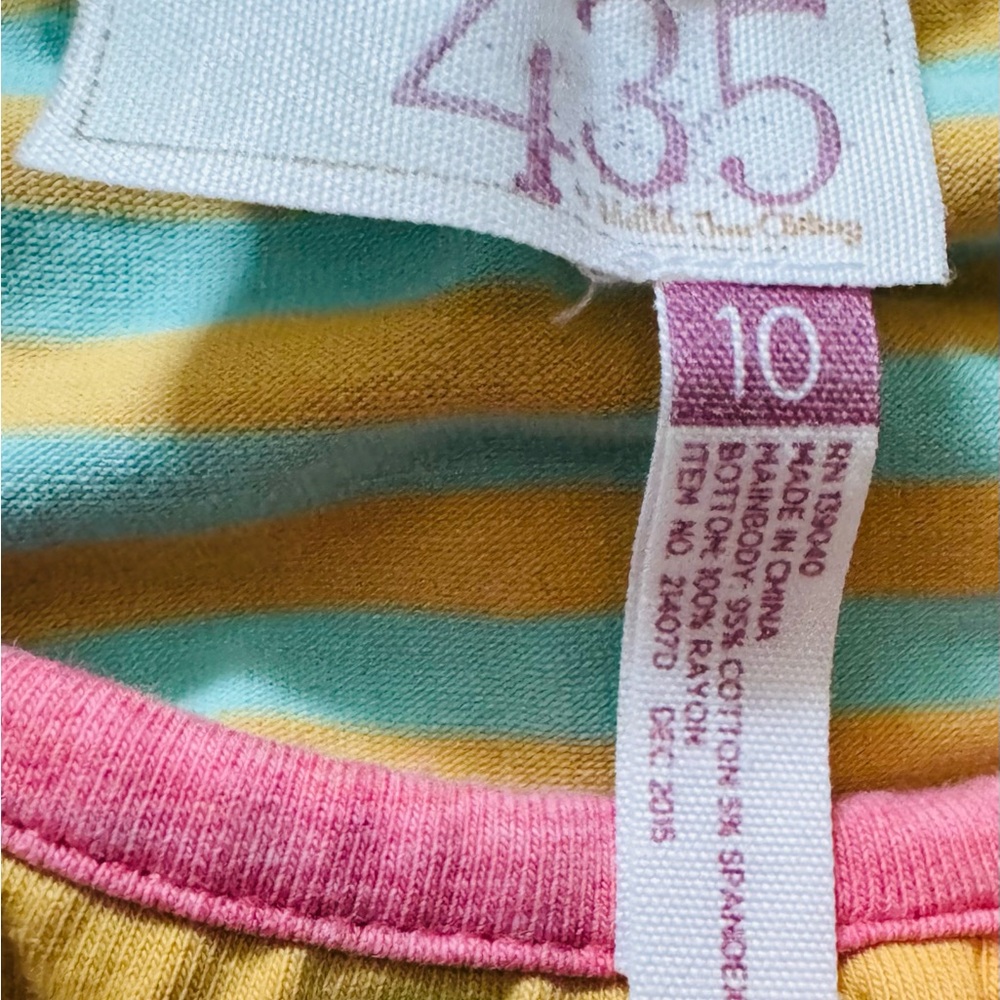 Matilda Jane 435 edition Striped and Floral Sleeveless Dress